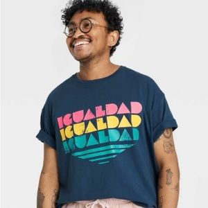 Pride Adult Igualdad Short
Sleeve T-Shirt - Blue XL